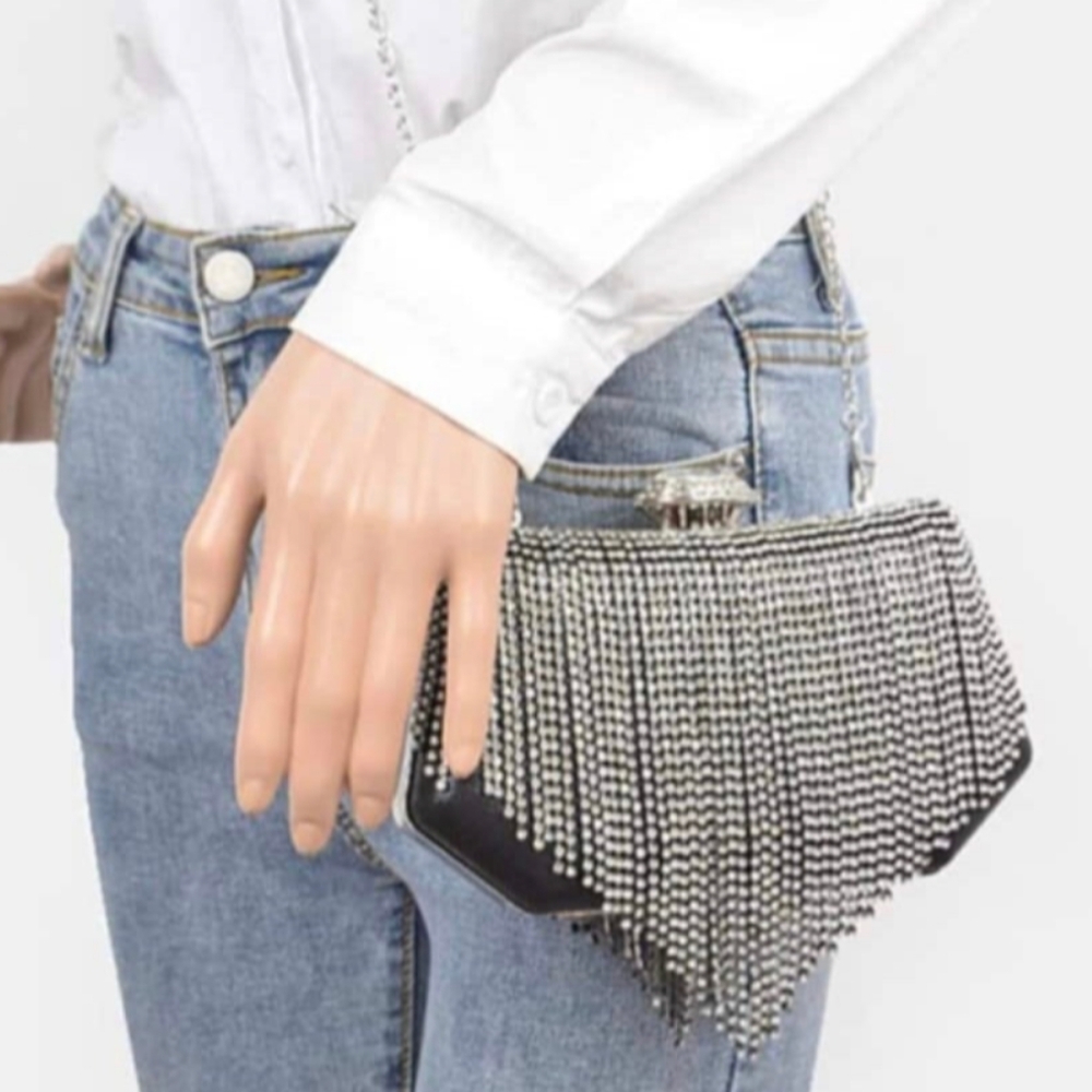 Beautiful Our Rhinestones Box Clutch - Picture 4 of 6